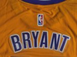 NBA 24 Bryant Lakers Maillot manche courte jaune